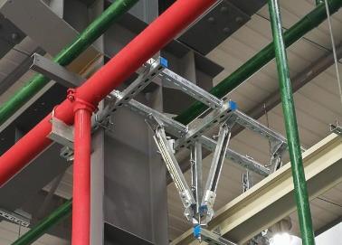 石渠该抗震支架的整体式支吊架结构协调性好